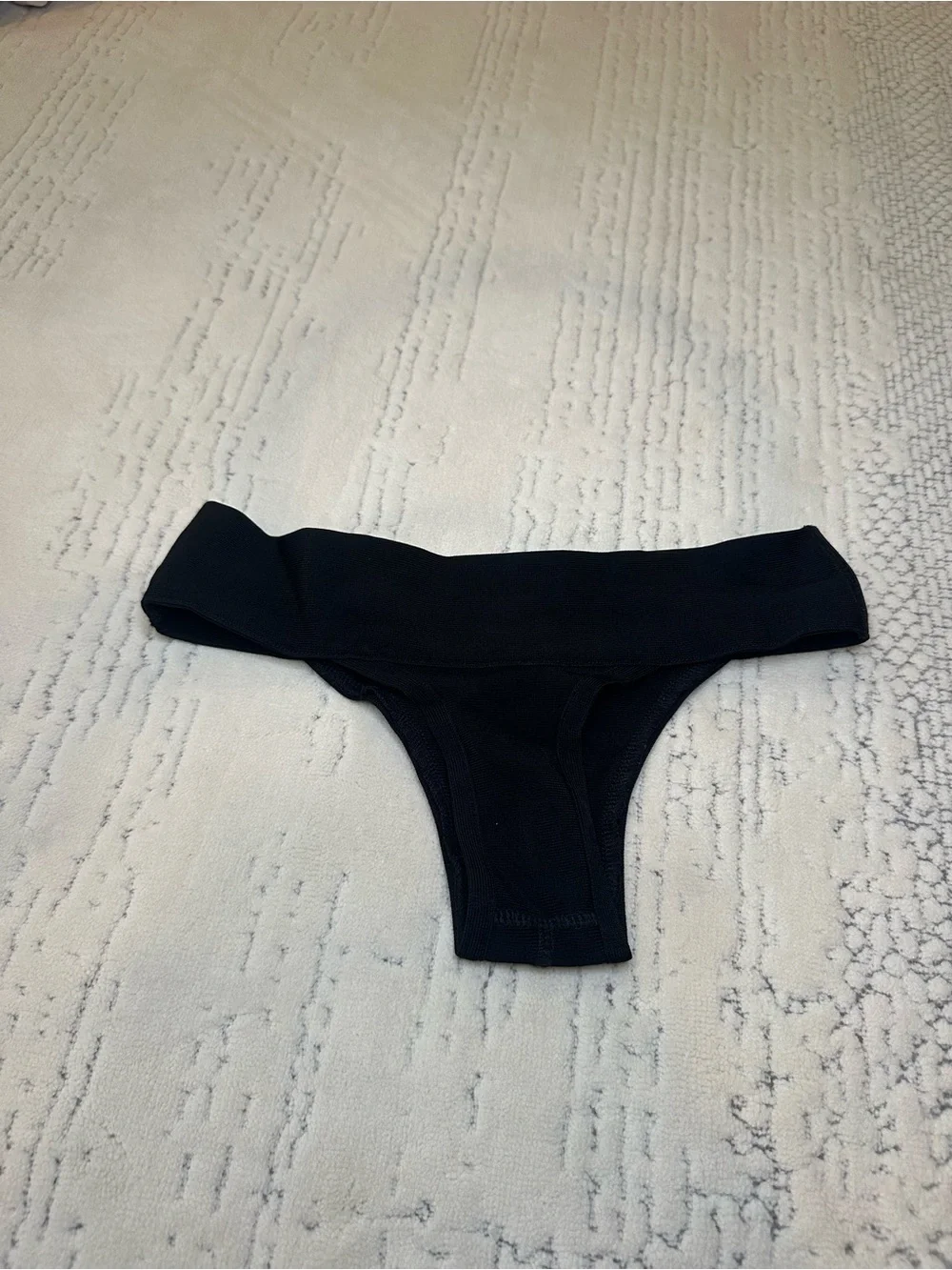 SKIMS Black Seamless Bikini Bottoms